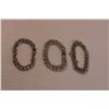 Image 2 : (3) Vintage Sterling Silver Women's Bracelets