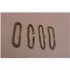 Image 2 : (4) Vintage Sterling Silver Women's Bracelets