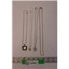 Image 1 : (4) Sterling Silver Necklaces