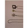 Image 2 : (4) Sterling Silver Necklaces