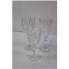 Image 3 : (3) Stemmed Crystal Glasses