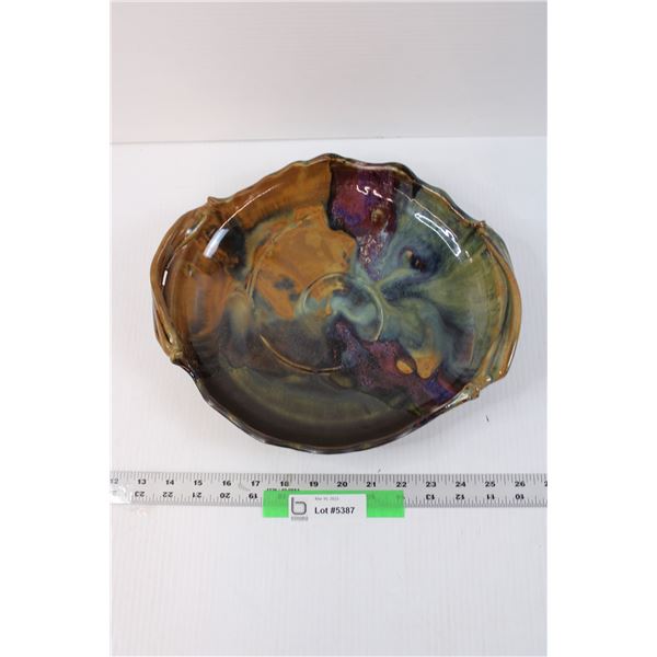 Multi-Coloured Decorative Serving Bowl