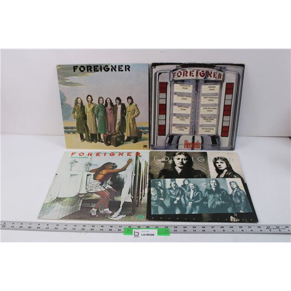 2X the Bid Price (4) Vintage Vinyl Records - Foreigner