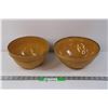 Image 1 : 2X the Bid Price(2) Stone Wear Bowls - Number 8 and Number 9