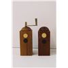 Image 3 : Vintage Wood Salt and Pepper Shakers and Plastic Drink Stirrers