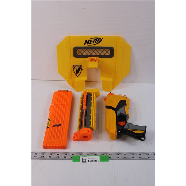 Toy Nerf Gun and Accessories