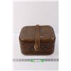 Image 1 : Leather Travelling Jewelry Case with Lock and Key