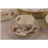 Image 2 : (6) Minton Bone China Dinner Plates, Bread Plates & Desert Plates + (3) Tea Cups & Saucers