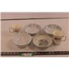 Image 1 : (2) Royal Albert 'Jubilee Rose' Coffee Cups & (4) Bowls