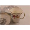 Image 5 : (2) Royal Albert 'Jubilee Rose' Coffee Cups & (4) Bowls