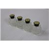 Image 3 : (4) Lot of Glass Salt and Pepper Shakers
