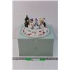 Image 1 : Partylite Ceramic Snowman Christmas Candle Holder