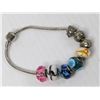 Image 3 : Metal Chain Bracelet w/Beads