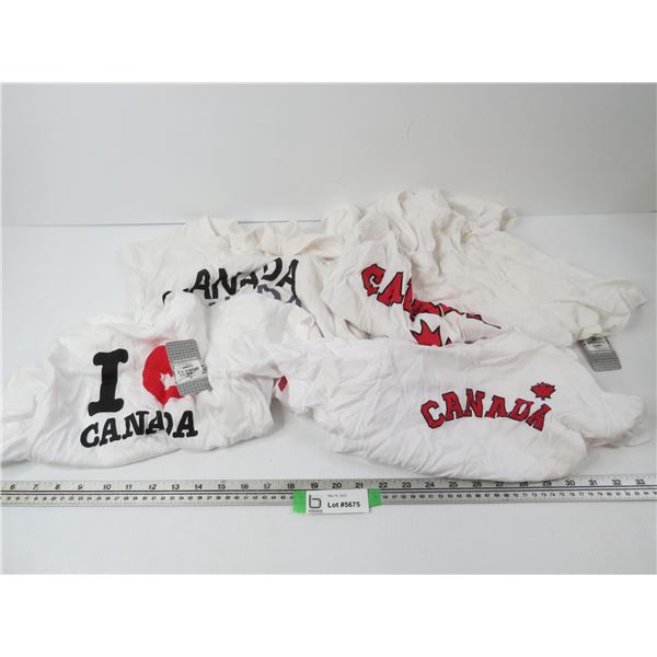 Canada T-Shirts - (2) XL - (1) Small - (1) Med