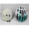 Image 4 : (2) Bicycle Helmets - Speakers & Microphones - Metal Bowl - Phone Replacement Battery - Power Bar - 