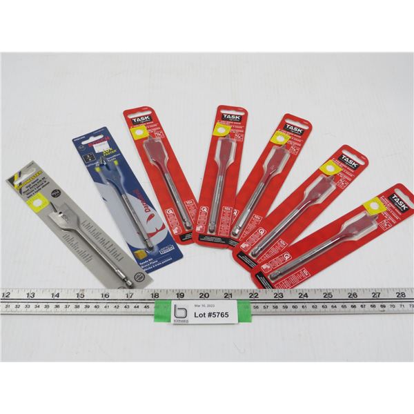 (7) Spade Bits (4) 9/16  - (1) 13/16  - (1) 15/16  - (1) 3/4 