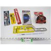Image 1 : 26' Lufkin Measuring Tape - Hex Key Set - 10" Mini Hacksaw - (2) Carbide Tip Drill Bits - (1) Wood S