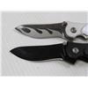 Image 3 : (2 X Bid Price) (2) Lock Blade Knives 440 Stainless (one has flames etched on blade)