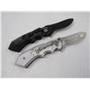 Image 4 : (2 X Bid Price) (2) Lock Blade Knives 440 Stainless (one has flames etched on blade)