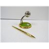Image 2 : Brass Golf Ball Trophy Pen Ball Set