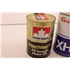 Image 2 : (2) Empty 1L & 1.13L Petro-Canada & Gulf Lube Motor Oil Cans