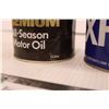 Image 5 : (2) Empty 1L & 1.13L Petro-Canada & Gulf Lube Motor Oil Cans