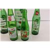Image 2 : (5) Vintage Empty 7-Up Bottles