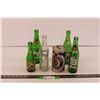 Image 1 : (4) Vintage Empty 7-Up Bottles + Empty Vintage Crush Bottle, & Empty Australian Foster's Lager Can