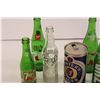 Image 2 : (4) Vintage Empty 7-Up Bottles + Empty Vintage Crush Bottle, & Empty Australian Foster's Lager Can