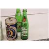 Image 4 : (4) Vintage Empty 7-Up Bottles + Empty Vintage Crush Bottle, & Empty Australian Foster's Lager Can
