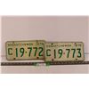 Image 1 : (2) Saskatchewan Commercial License Plates