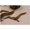 Image 4 : (3) Brass Seagulls, Brass Candle Holders + Assorted Vintage Brass