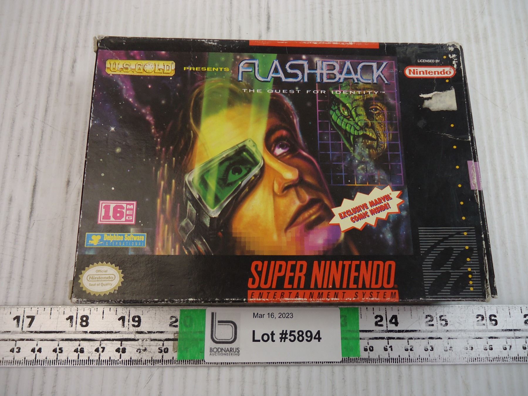 Flashback-Super Nintendo Game-Original Box, Manual, and Inserts ...