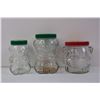 Image 2 : (3) Kraft Peanut Butter Jars with Original Labels