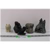 Image 1 : Volcanic Ash Wolves Sculpture, Assorted "The Wolf," Sculptures and Misc.