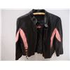 Image 2 : *Pink/Black Leather Jacket-Very Good Condition-Size unknown, last 2 pics have some measurements