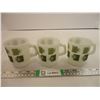 Image 1 : (3) Atomic Green Fire King Mugs
