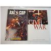 Image 2 : Assorted Graphic Novels- Iron Man 1 and 2, Avengers Vol.1, Batman Knightfall, Marvel civil war, Axe 