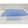 Image 2 : Pyrex Glass Cake Pan - (2) Rubber Maid Containers (1) Ziploc Container