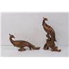 Image 6 : Copper Craft Pheasants and Two Copper Tone Vases