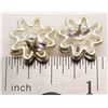 Image 4 : JEWELER'S LOT: (11)PAIRS OF STERLING FLOWER