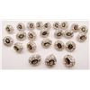 Image 1 : JEWELER'S LOT: (12)PAIRS OF PIERCED STUD EARRINGS