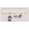 Image 1 : SET! NEW! STELRING PENDANT WITH PURPLE CENTER