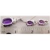 Image 5 : SET! NEW! STELRING PENDANT WITH PURPLE CENTER