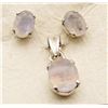 Image 2 : 2-SETS! STERLING MOONSTONE PENDANT WITH