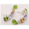 Image 3 : NEW! SET! STERLING MULTI STONE PENDANT WITH