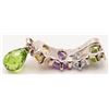 Image 4 : NEW! SET! STERLING MULTI STONE PENDANT WITH