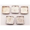 Image 2 : JEWELER'S LOT! (4)STERLING SQUARE SLIDER MARCASITE