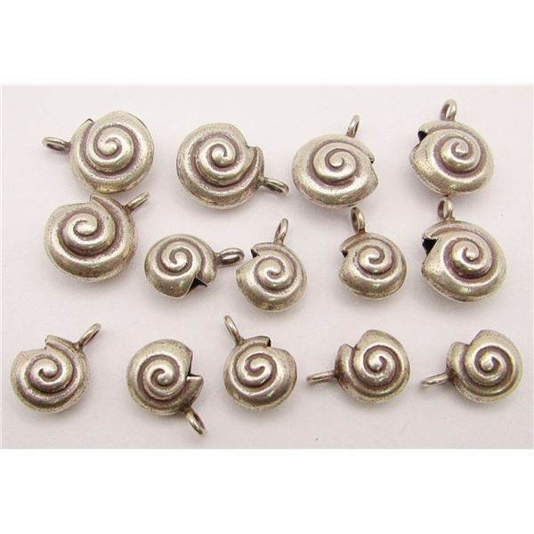 JEWELER'S LOT! STERLING SNAIL SHELL CHARMS