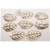 Image 1 : JEWELER'S LOT! (8)STERLING LEAF PENDANTS
